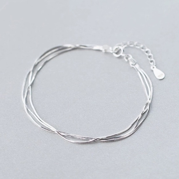 Jewelry - NWOT sterling silver chain bracelet